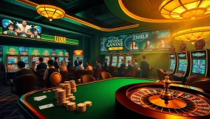 Players enjoying the excitement of uu88 at a luxurious casino gaming table.