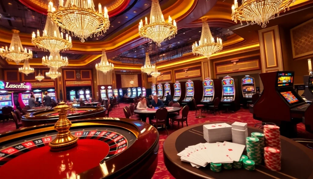 Người chơi tham gia tận hưởng bầu không khí sòng bạc sôi động tại https://luck8.com với các bàn roulette và poker.