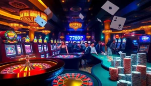 Players experiencing the thrill of gambling at 789P's vibrant casino.