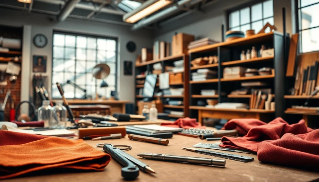 레플리카 디자이너의 작업 공간을 보여주는 이미지