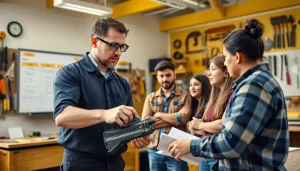 Empowered students engaging in trade skills at trade schools in southern California.