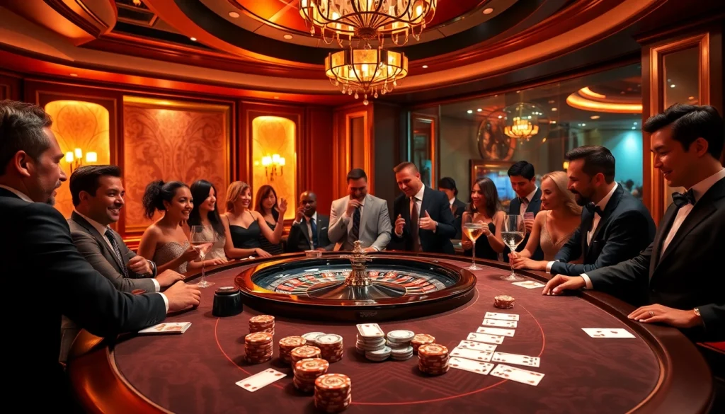 Experience the luxury of vip66 com with players engaged in an exciting poker game at a high-end casino table.