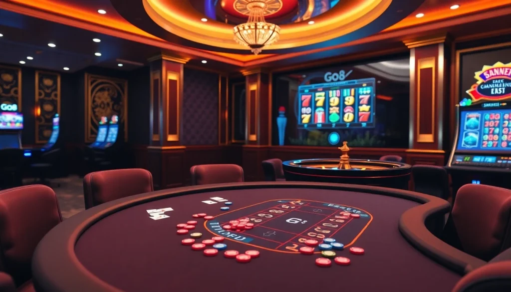 Experience thrilling action at GO8.COM with vibrant casino tables and excitement-filled gaming.