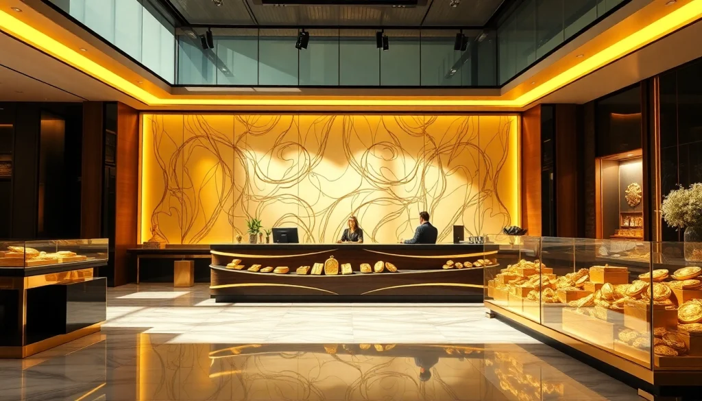 Acquista oro con esperti in un ambiente elegante e professionale.