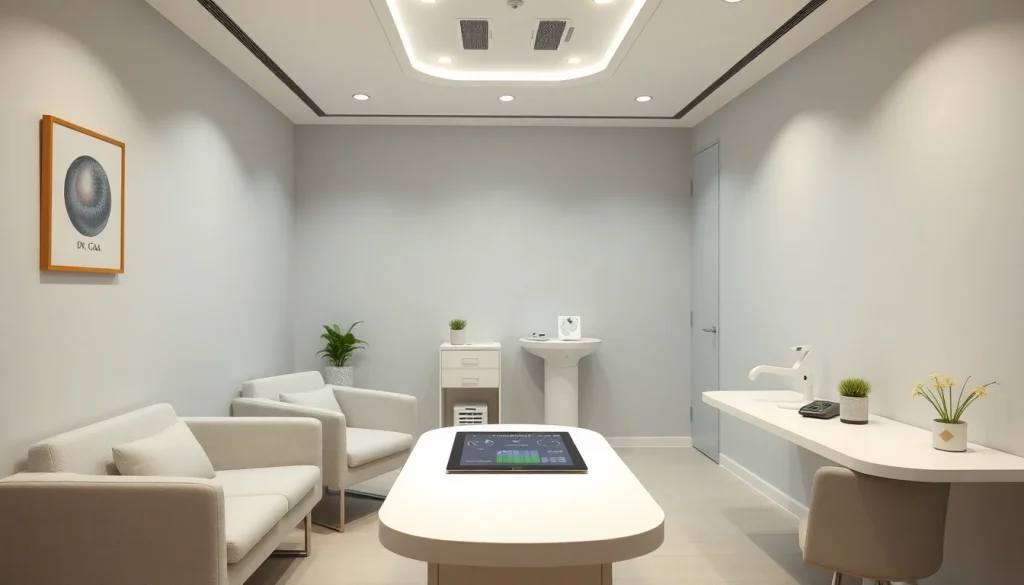 Dr.AGAクリニック口コミ - A welcoming consultation room showcasing personalized hair analysis for AGA treatment.