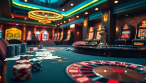 Experience the thrill of rebahin as you play at a luxurious casino table with cards and chips.
