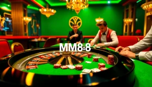 MM88 players enjoying an engaging casino experience with vibrant roulette and poker action.