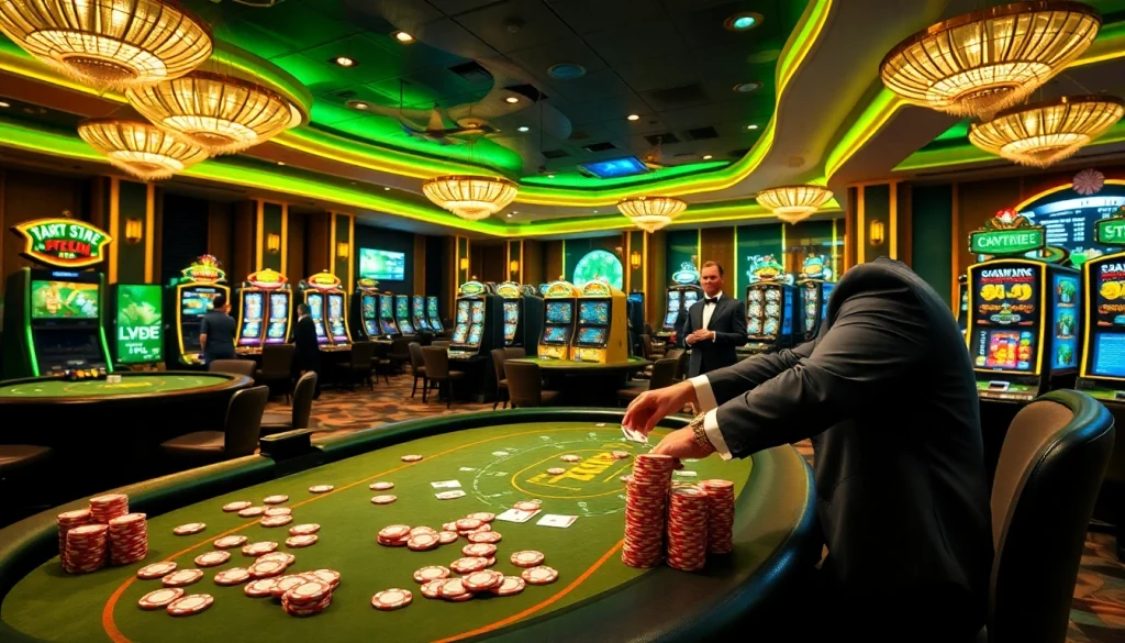 Experience thrilling gaming at https://go88.fast/ with poker tables, vibrant slot machines, and expert dealers.
