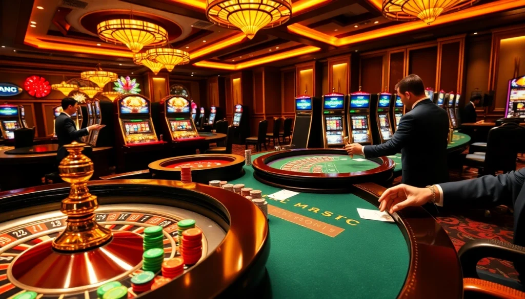 Experience thrilling gameplay at ku3933 casino with vibrant tables and exciting gambling action.