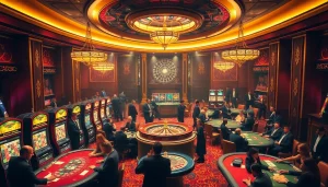 Experience thrill and luxury at top club gaming tables filled with poker chips and betting slips.