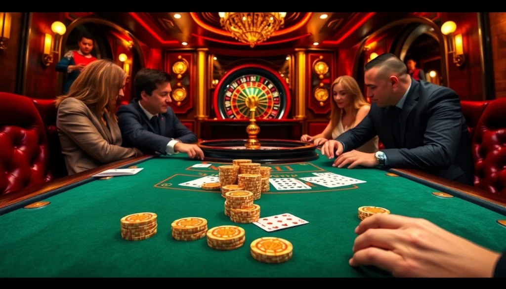 Experience exhilarating high-stakes poker at S8.limo in a luxurious casino setting.