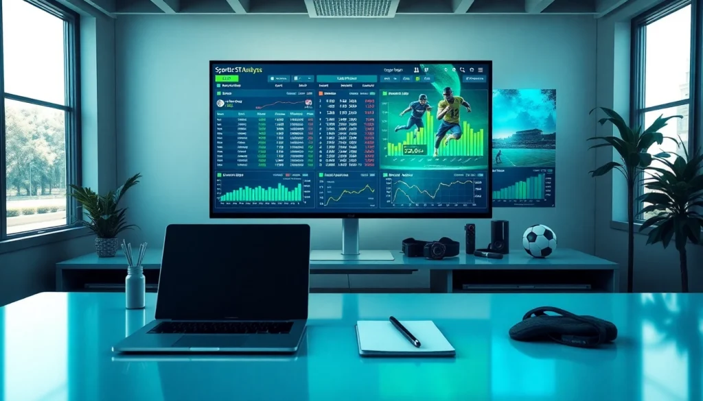 View of sports statistics analysis featuring บ้านผลบอล in a digital workspace setup.