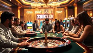 Engaging players at the 789club casino tables, showcasing vibrant gaming action.
