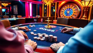 Experience thrilling poker action at dn88's luxurious casino tables filled with excitement and strategy.