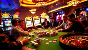 Experience the thrill of high-stakes poker at a luxurious casino featuring 88t elements and vibrant gameplay.