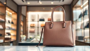 레플리카 핸드백의 고급스러운 디테일을 강조한 사진