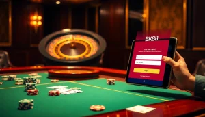 Access your BK8 account easily from a sleek casino interface with the best gaming experience.