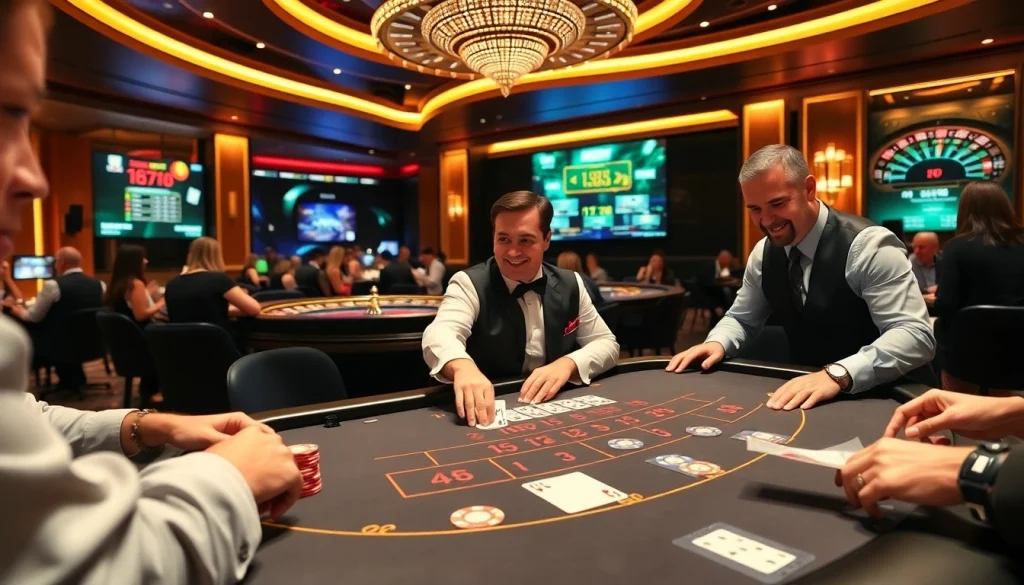 Dive into the excitement of dewacasino login at a lively blackjack table.