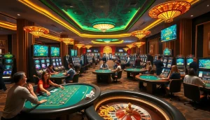 Players enjoying their thrilling experience at Luckywin club with dynamic casino games.