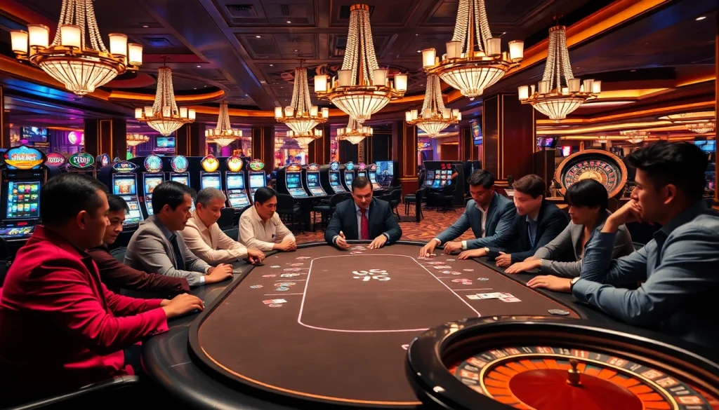 Experience thrilling high-stakes gaming at okfun's luxurious casino.