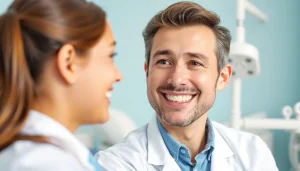 Expert consultation at level orthodontics north, showcasing personalized care and friendly interaction.