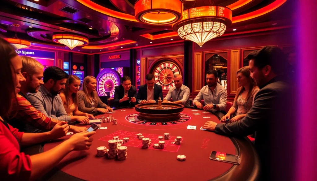 Players enjoy a lively casino experience while using the app okfun for strategies.