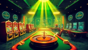 Thrilling gameplay experience at casinos en ligne with virtual slot machines and poker tables.