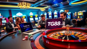 Experience the excitement of online betting at TG88 com with vibrant casino elements.