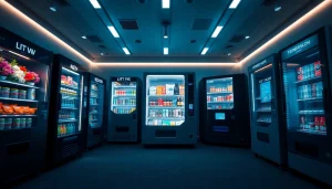 Showcasing top 10 vending machine companies with innovative designs and technology.