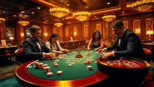 Experience the thrill of PS99 in an exciting casino atmosphere with poker chips and tables.