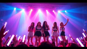 Catch up on Blackpink news featuring their electrifying live performance and energetic crowd.