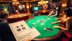 Bet on แทงบอล at a luxurious poker table with vibrant chips and cards.