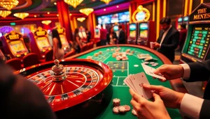 S8 betting enthusiasts enjoy a thrilling roulette game in a luxurious casino setting.