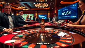 Experience the thrill of gambling at RR88 link with vibrant casino tables and dynamic players.