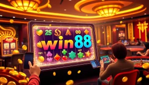 Celebrate your wins at win88 nổ hũ with vibrant slot machines and engaged players in a dynamic casino atmosphere.