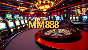 Experience the excitement of gambling at MM88 with a vibrant casino atmosphere.