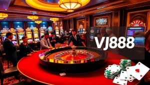 Experience the excitement of gambling at VJ88 with vibrant roulette and card games.