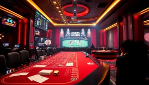 Betting slips and odds displayed at a luxurious Kèo Bóng Đá sports betting table