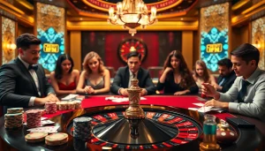 Engaged players exploring credit IFN options at an exciting casino table.