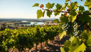 Explore beautiful vineyards around Carksburg CA showcasing lush grapevines and the serene Sacramento River.