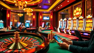 RR88 players enjoying a luxurious casino experience with roulette, slots, and poker.