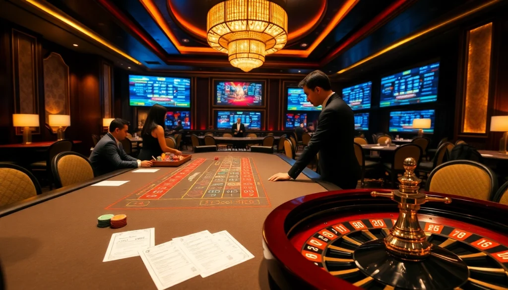 Players engaging in an exciting Tài Xỉu MD5 game at https://taixiumd5.video/ casino, showcasing thrilling dice action.