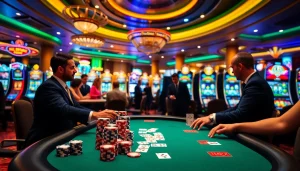 Gamble at Haywin casino tables with vibrant poker chips and professional dealers.