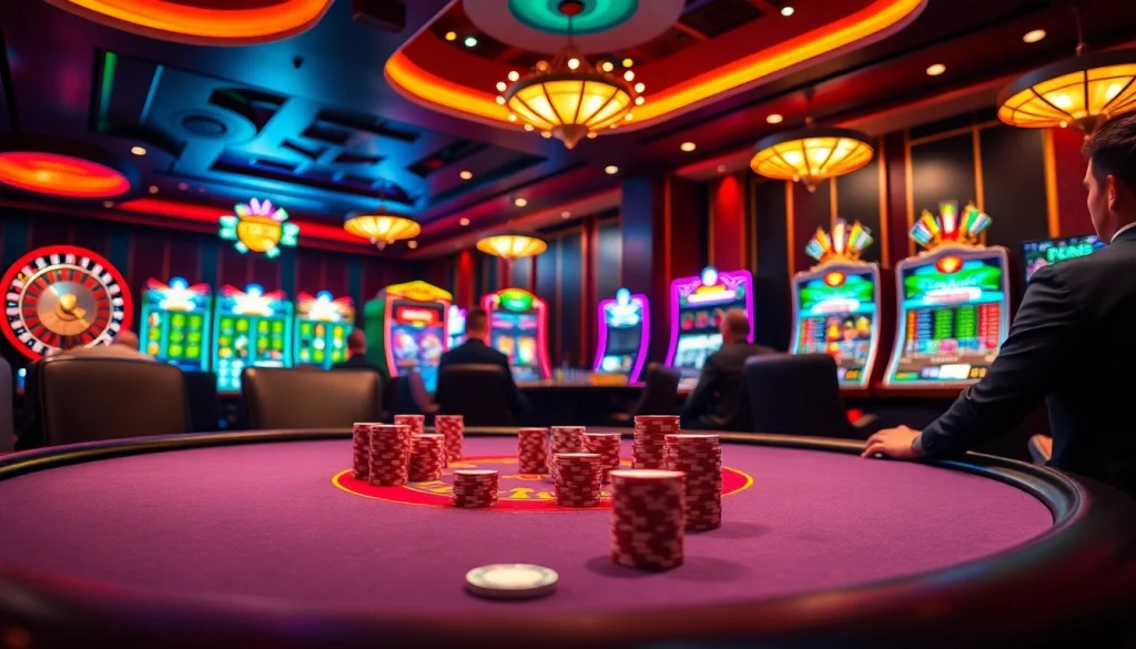 Experience thrilling gameplay in casino en ligne francais with immersive poker tables and vibrant slot machines.