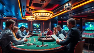 Place strategic bets on bet88 bóng đá in an elegant casino setting full of excitement.