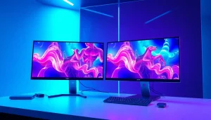 Futuristic NSFW AI image generator interface showcasing vivid art