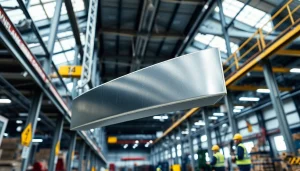 Solidna odbojnica stalowa w industrialnym otoczeniu magazynowym zapewniająca bezpieczeństwo i trwałość.