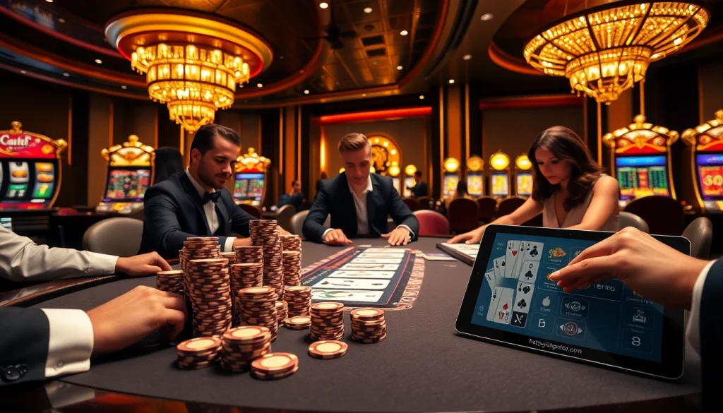 Experience high-stakes gaming at https://68vip.trade/ with luxurious poker tables and vibrant slot machines.