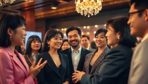 日本のセレブリティトピックに関するセレブの生き生きとした会話のシーン