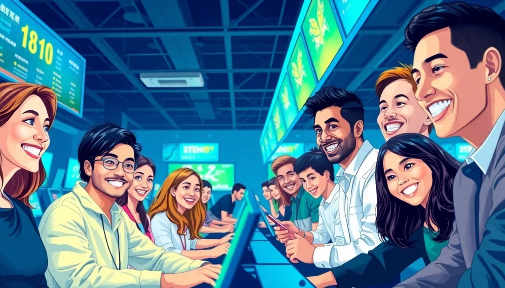 Engaging and secure betting atmosphere at 슈어맨’s modern gaming facility.